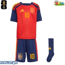 Spania Dani Olmo #10 Hjemmedraktsett Barn VM 2026 Kortermet (+ Korte bukser)